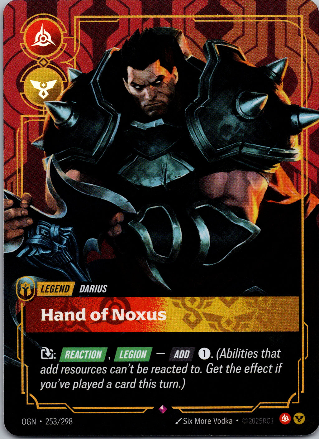 Darius - Hand of Noxus - front