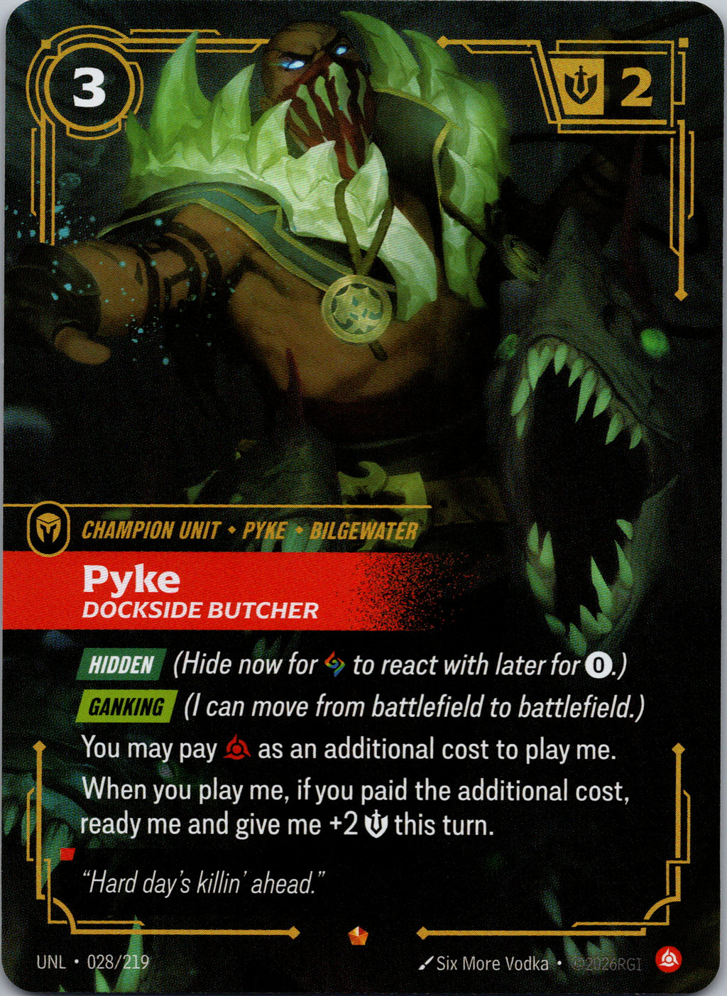 Pyke - Dockside Butcher - front