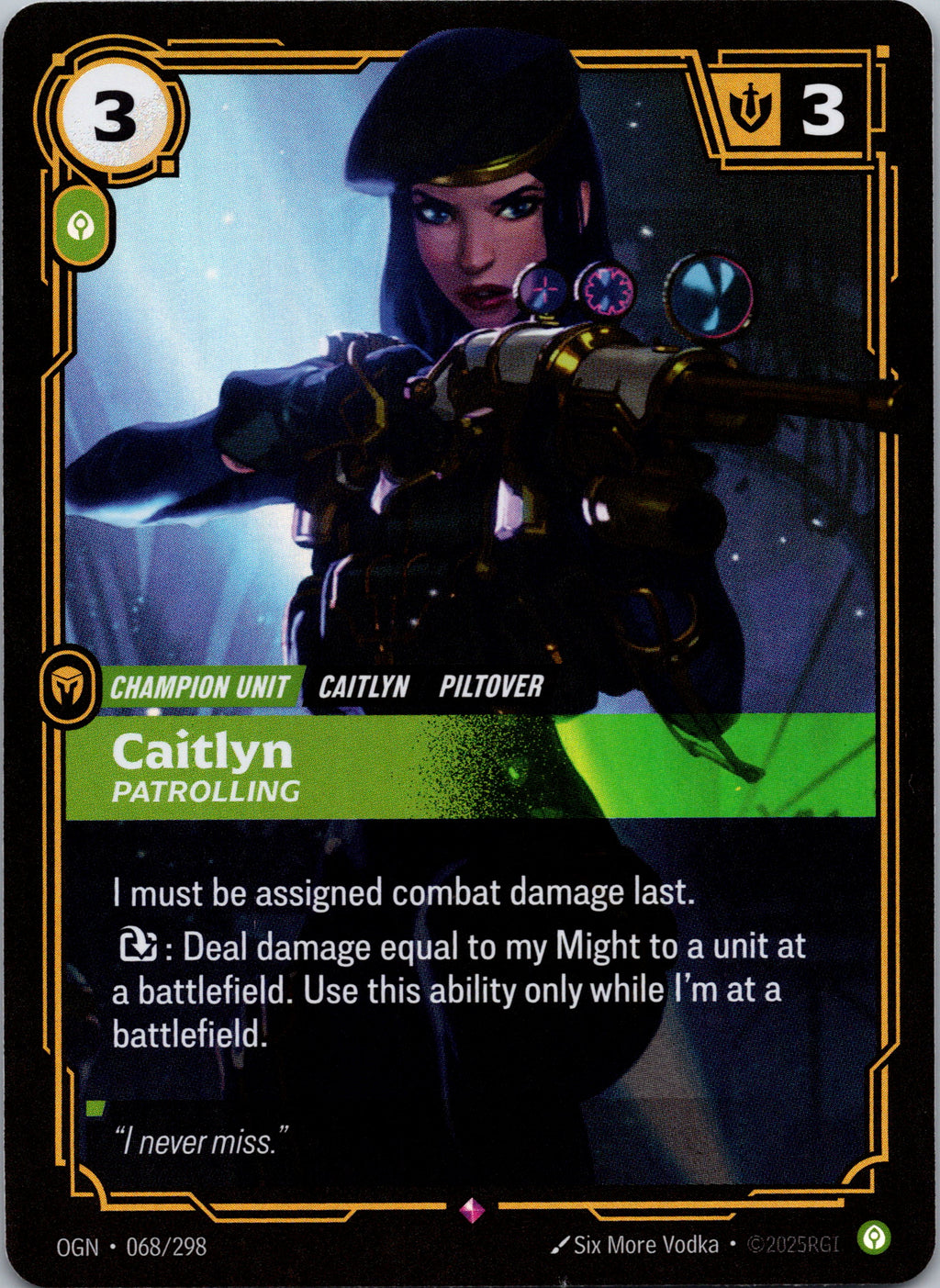 Caitlyn - Patrolling - front