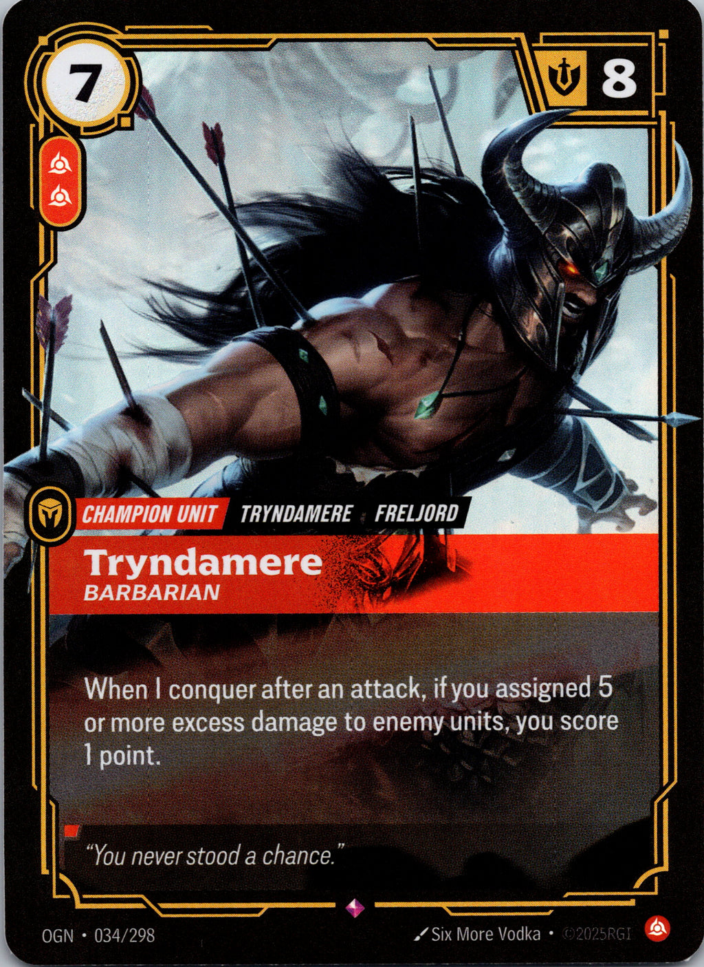 Tryndamere - Barbarian - front