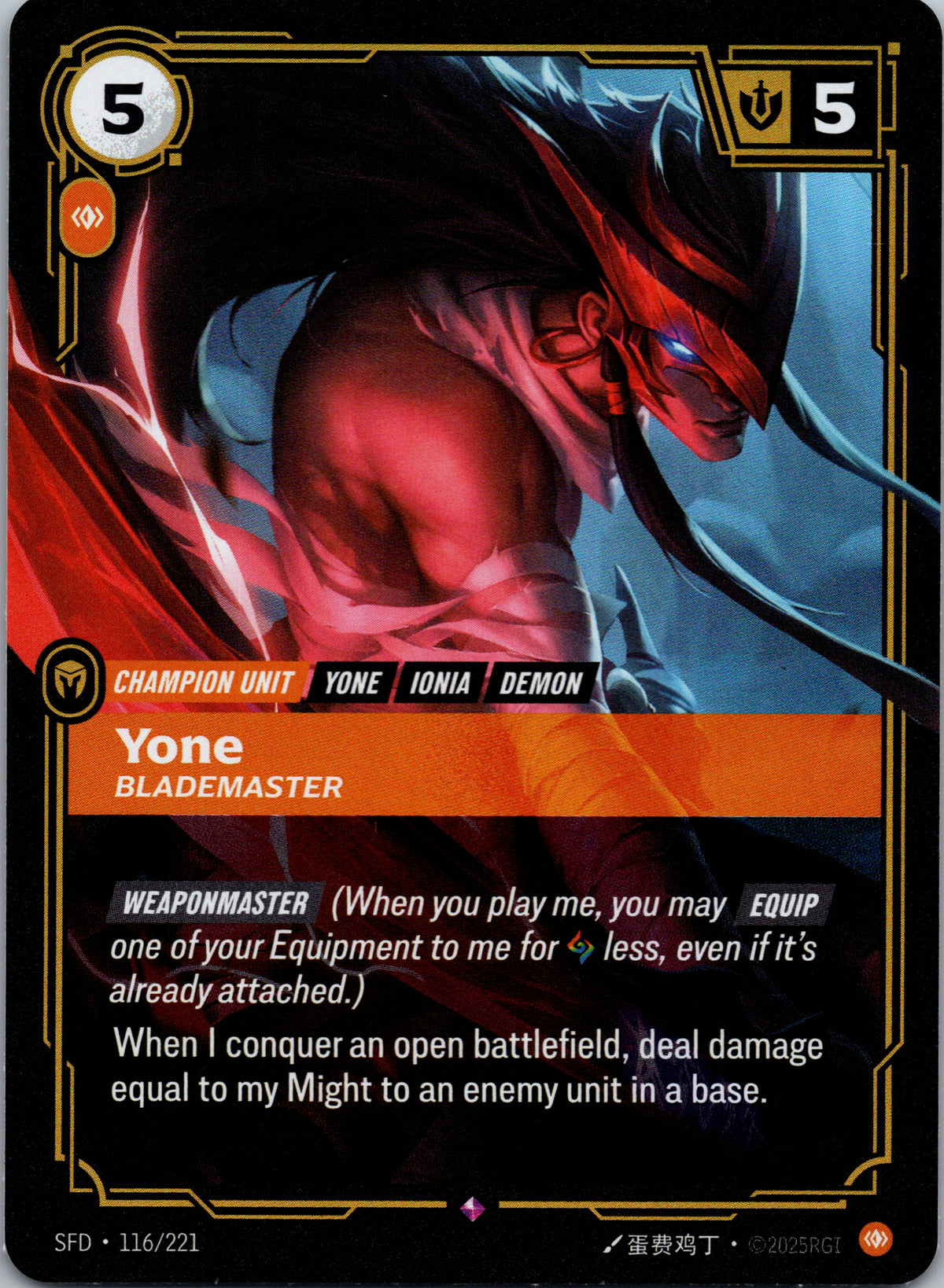 Yone - Blademaster - front