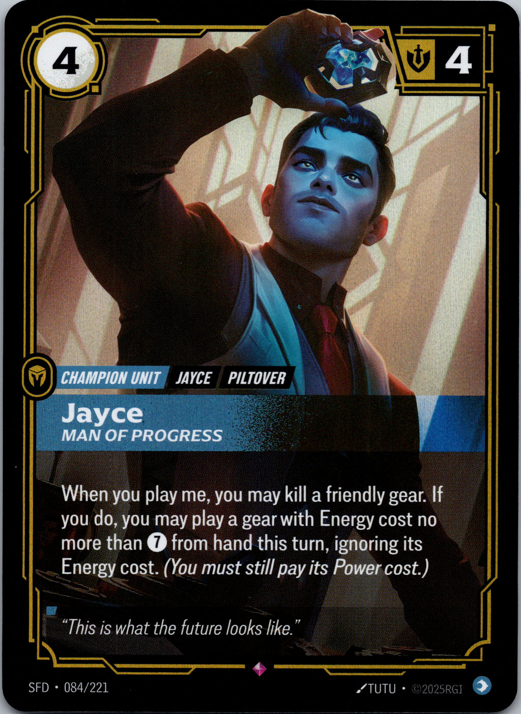 Jayce - Man of Progress - front