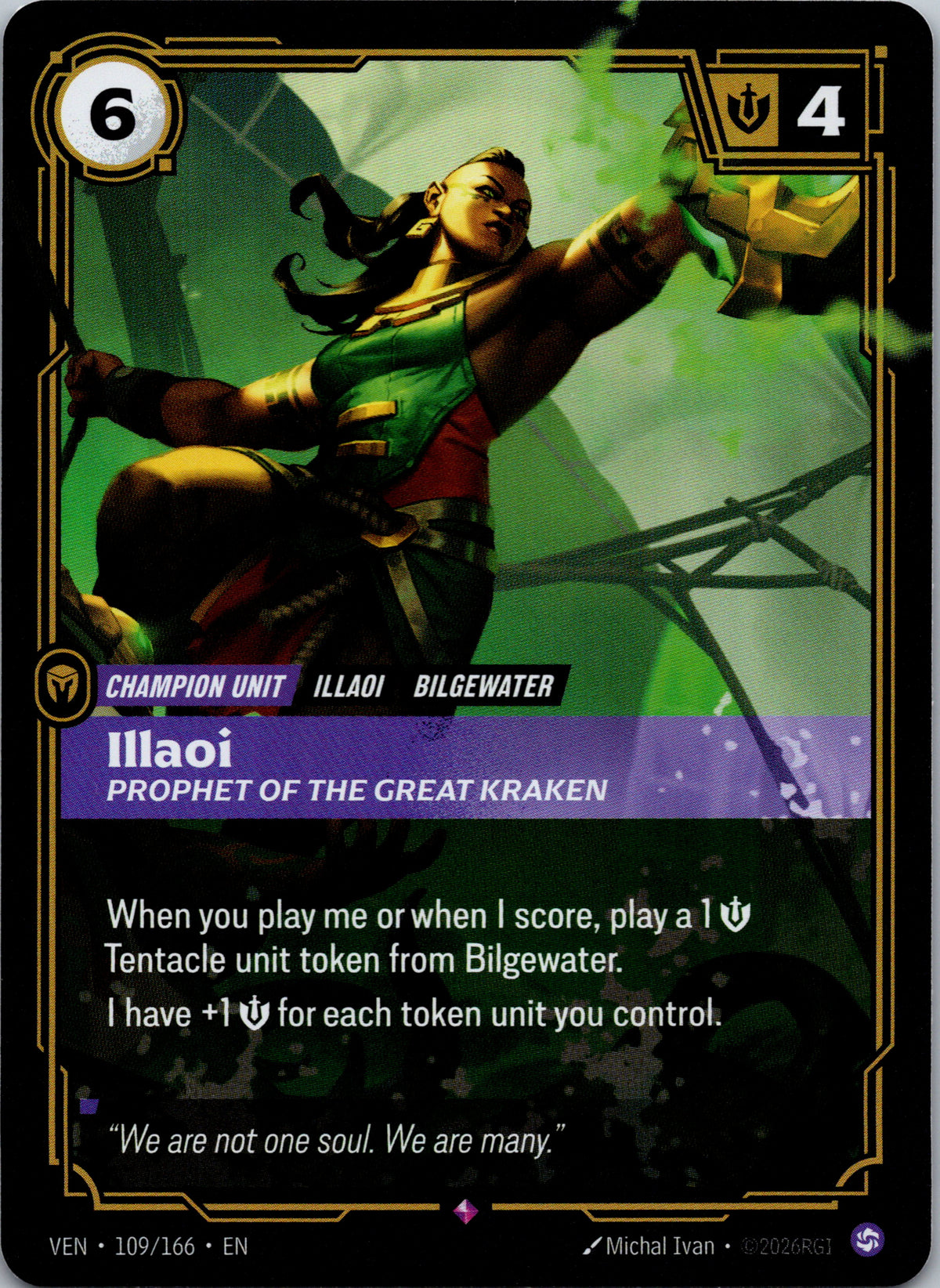 Illaoi, Prophet of the Great Kraken - front