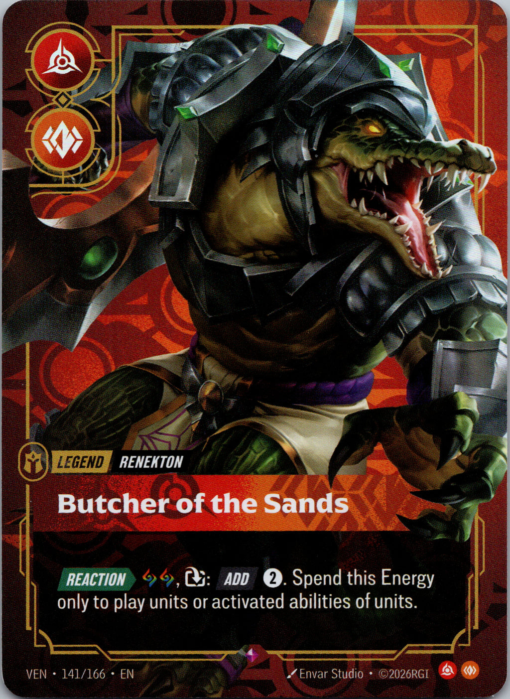 Renekton - Butcher of the Sands - front