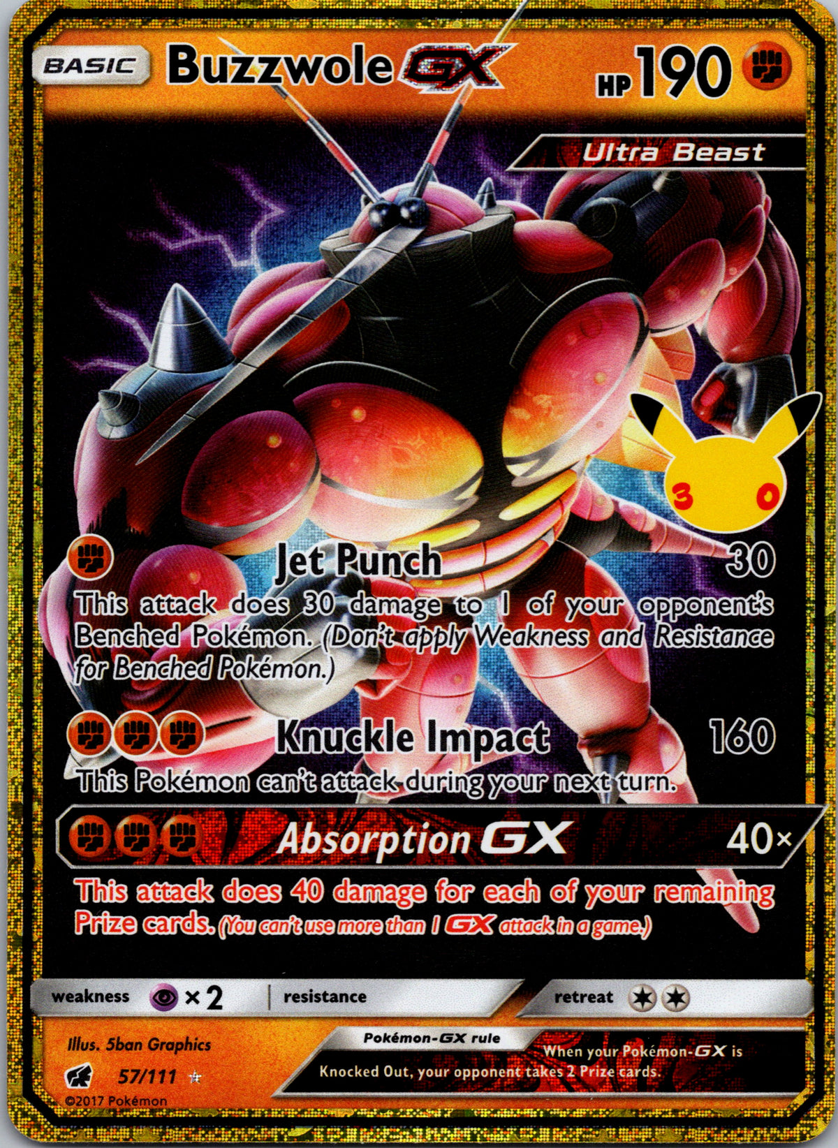 Buzzwole GX - front
