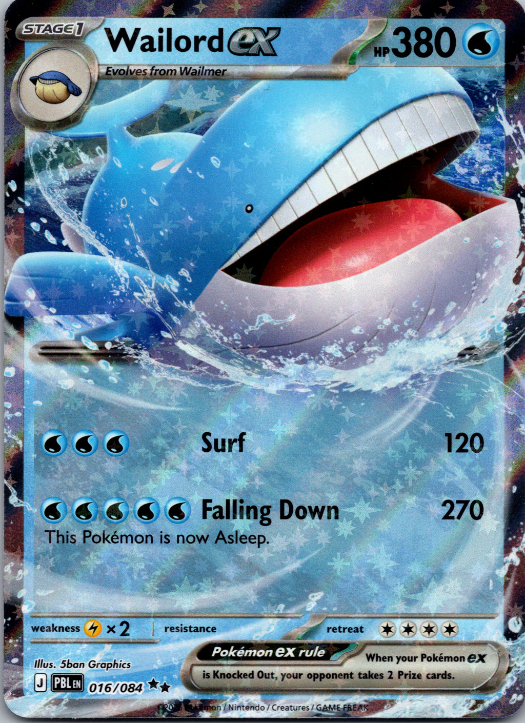 Wailord ex - front