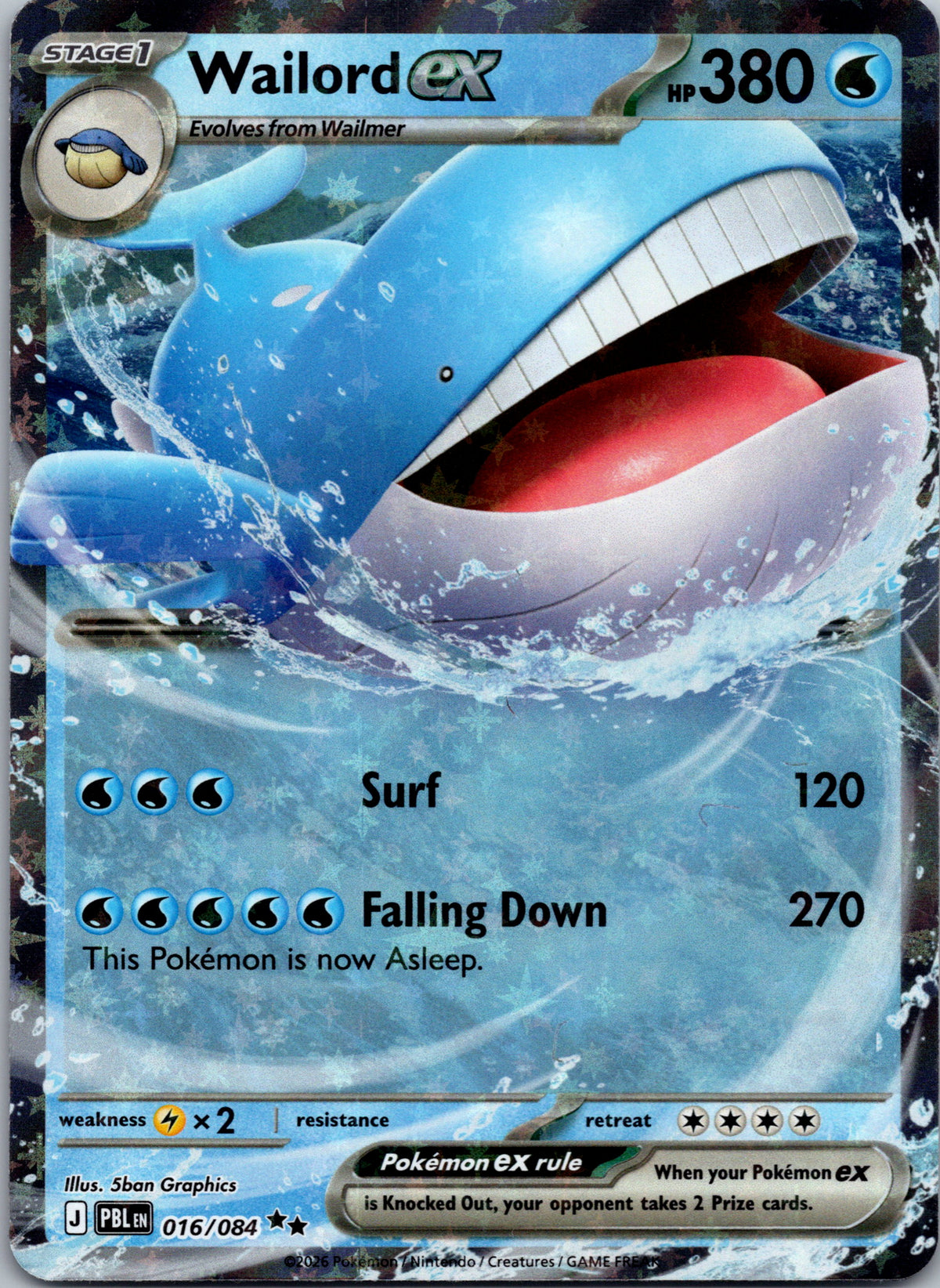 Wailord ex - front