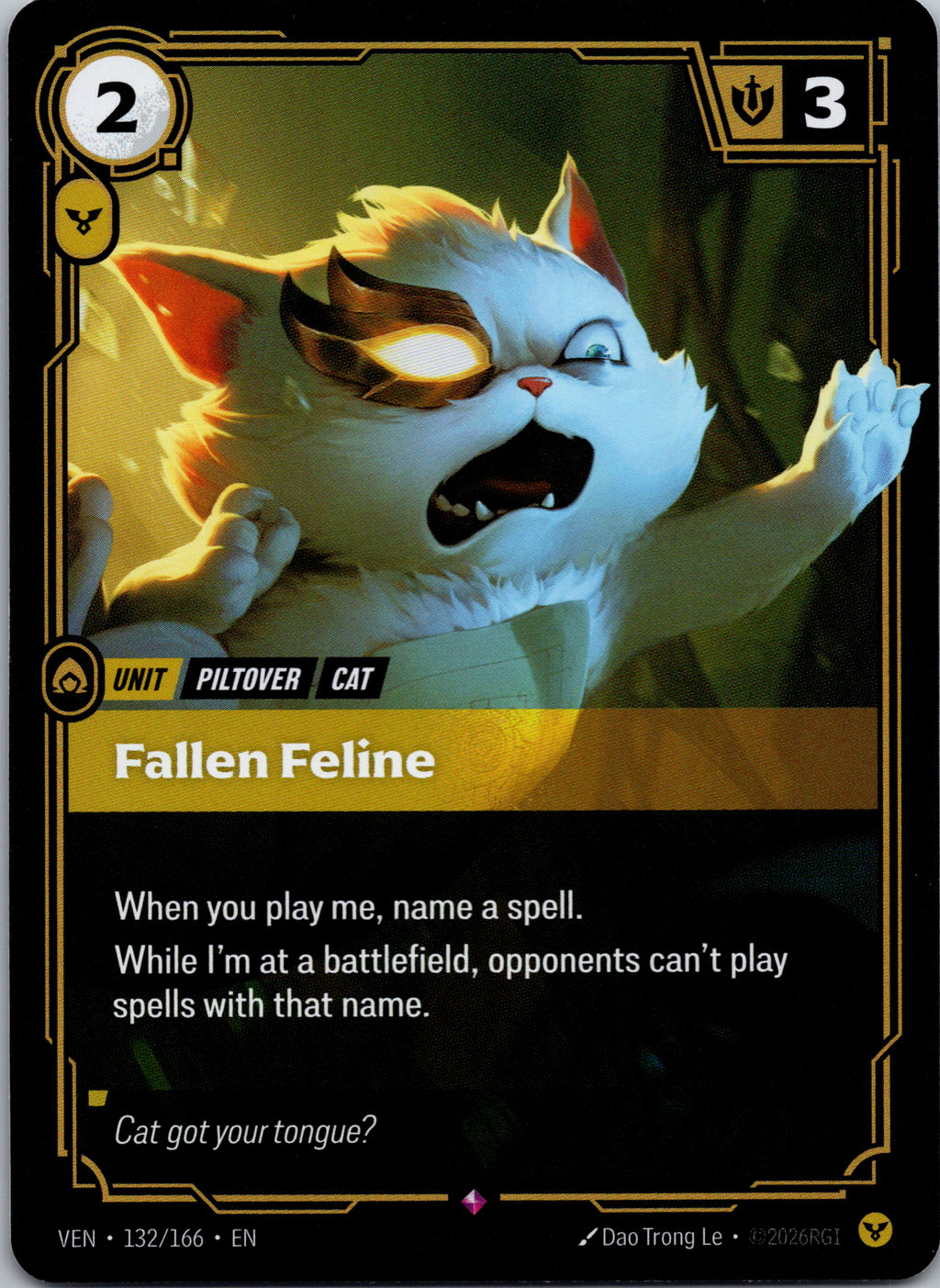 Fallen Feline - front