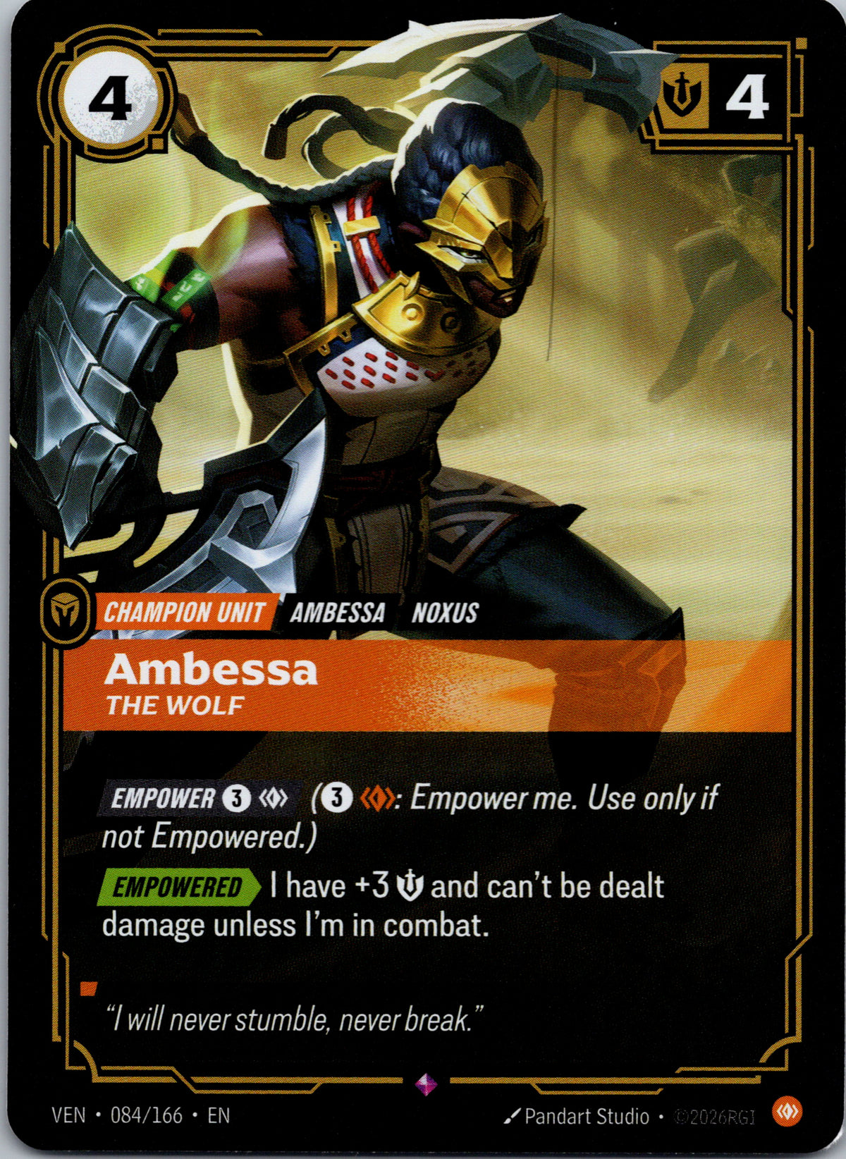 Ambessa, The Wolf - front