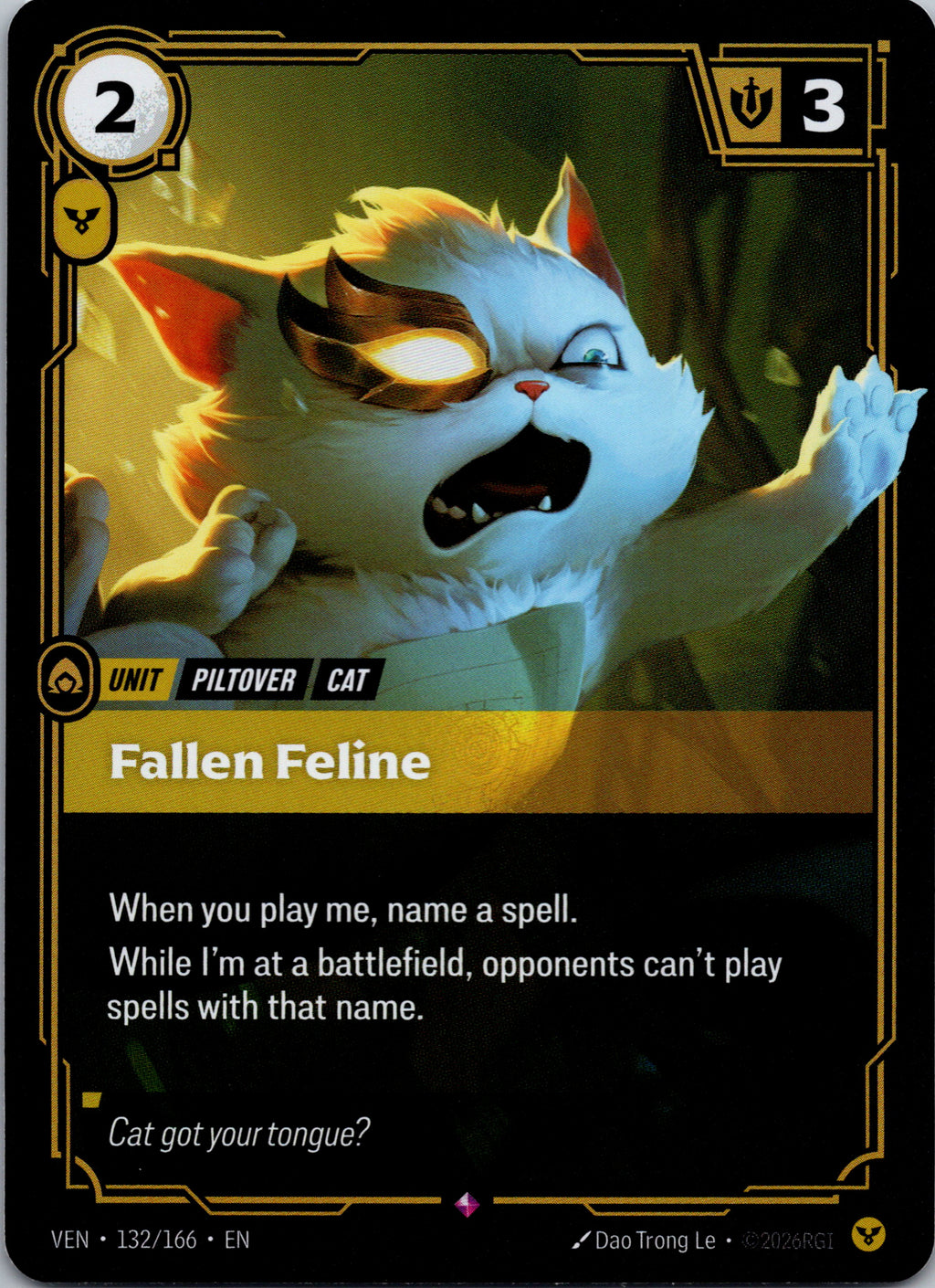 Fallen Feline - front