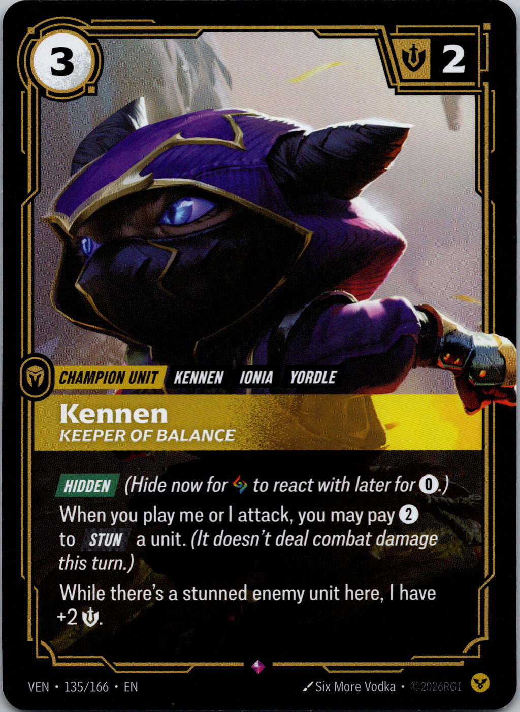 Kennen, Keeper of Balance - front