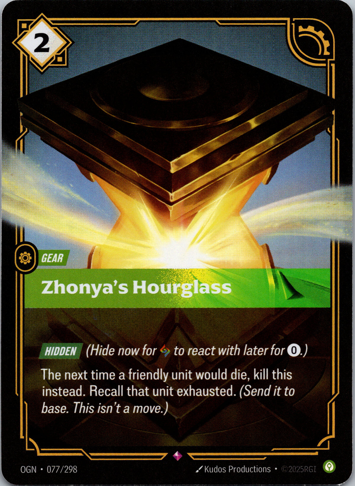 Zhonya's Hourglass - front