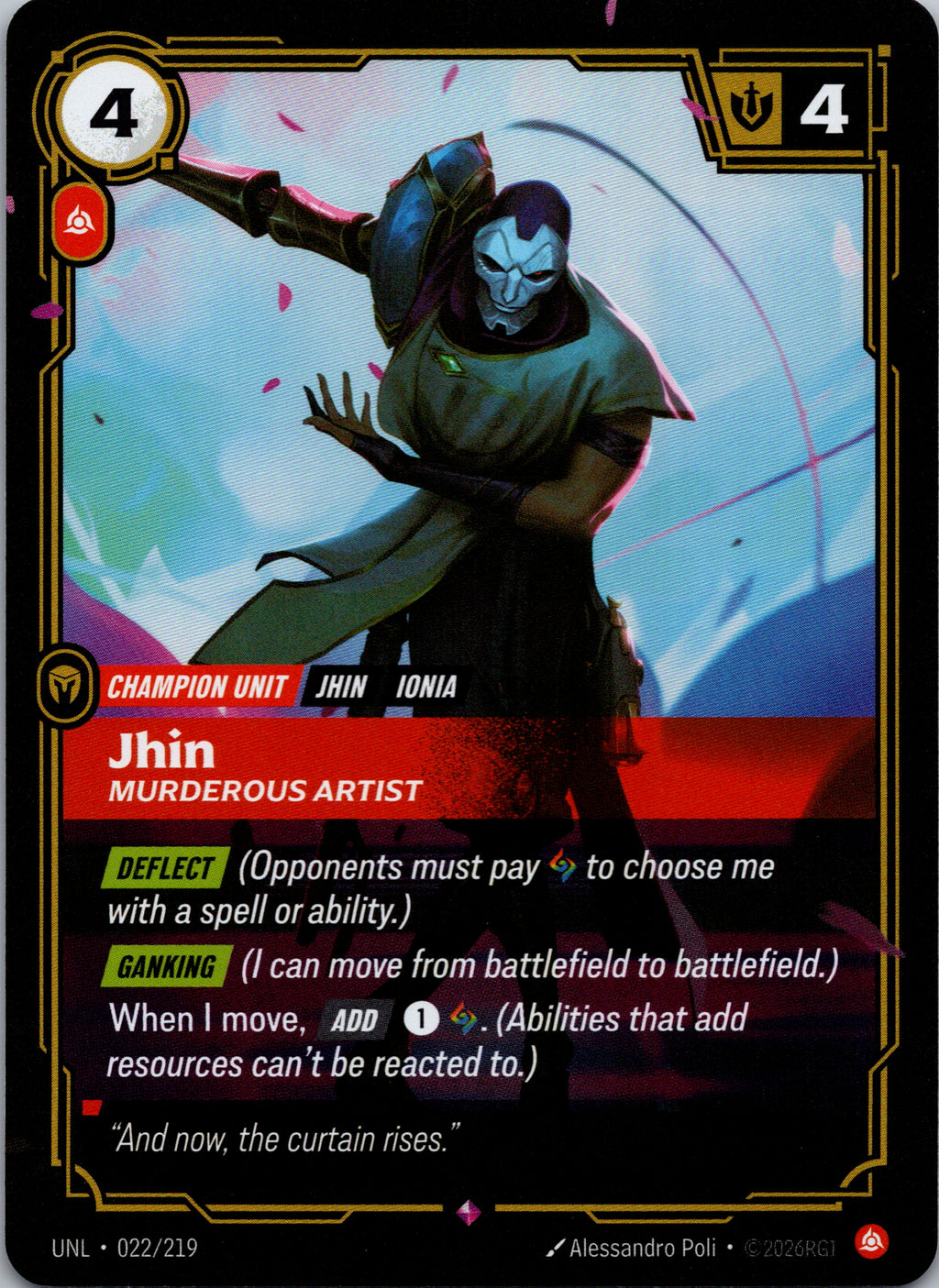 Jhin - Murderous Artist - front