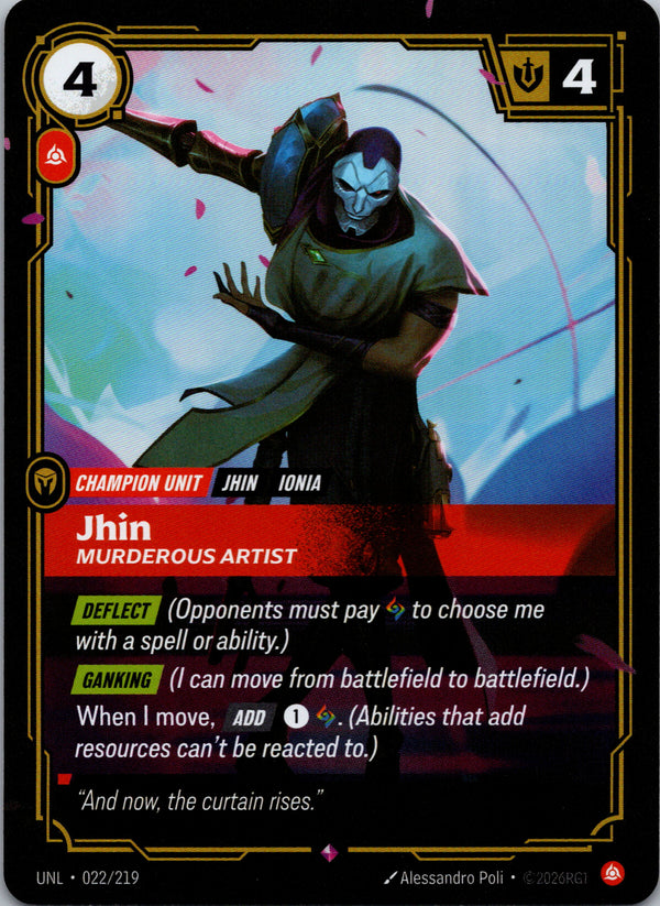 Jhin - Murderous Artist - front