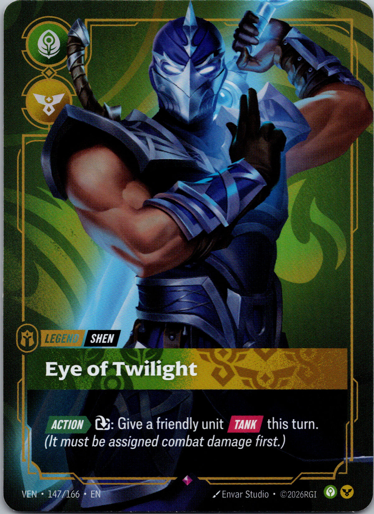 Shen - Eye of Twilight 147/166 – framsida på exemplaret