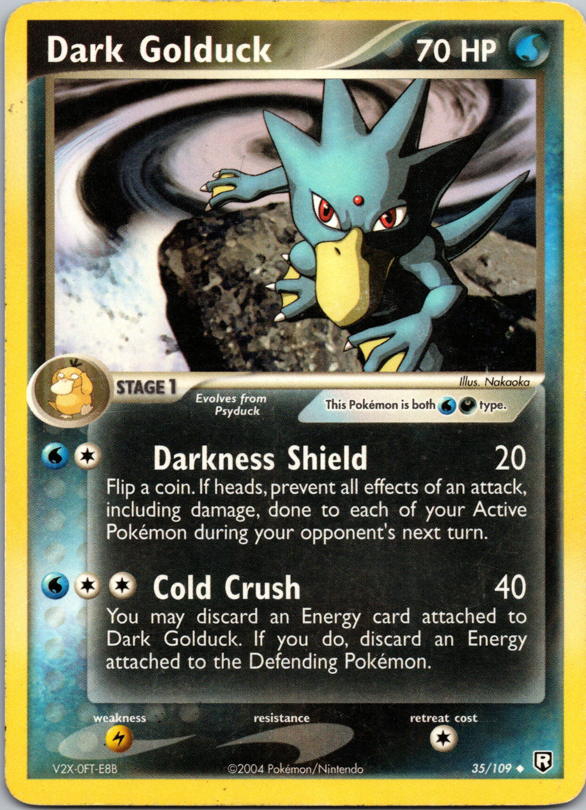 Dark Golduck 35/109 – framsida på exemplaret