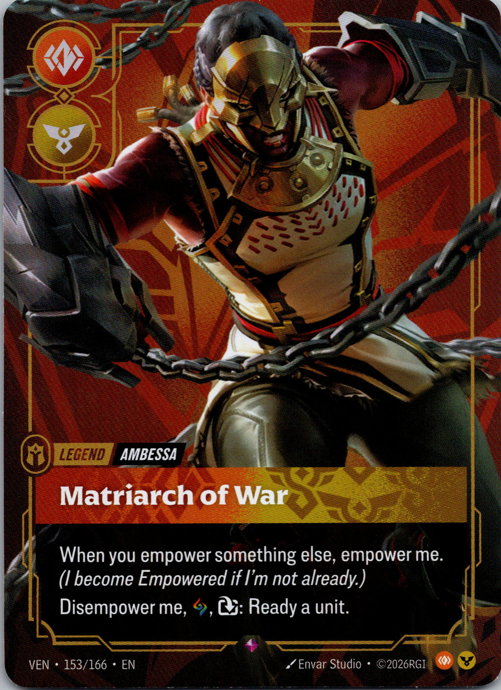 Ambessa - Matriarch of War 153/166 – framsida på exemplaret