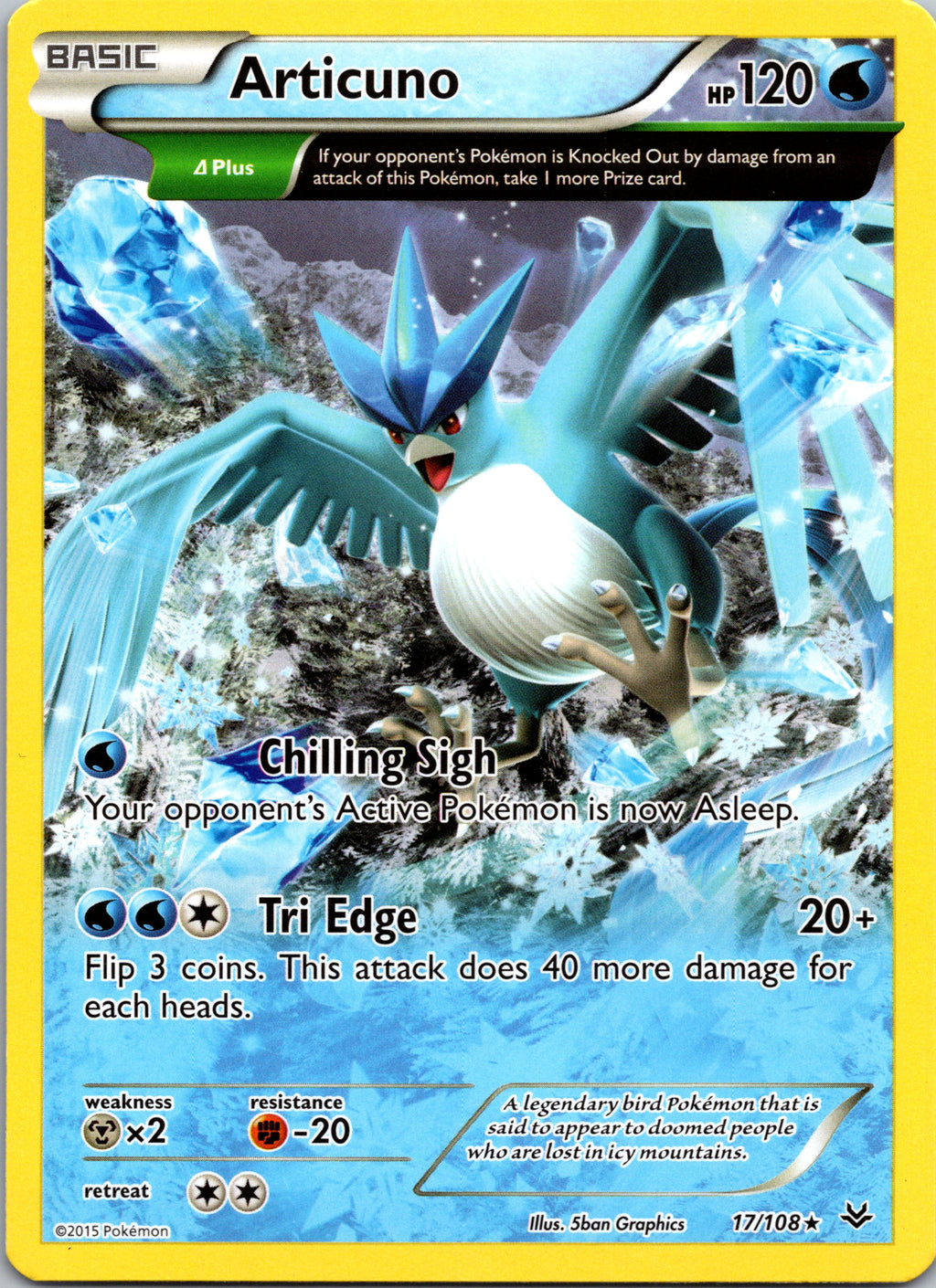 Articuno 17/108 – framsida på exemplaret