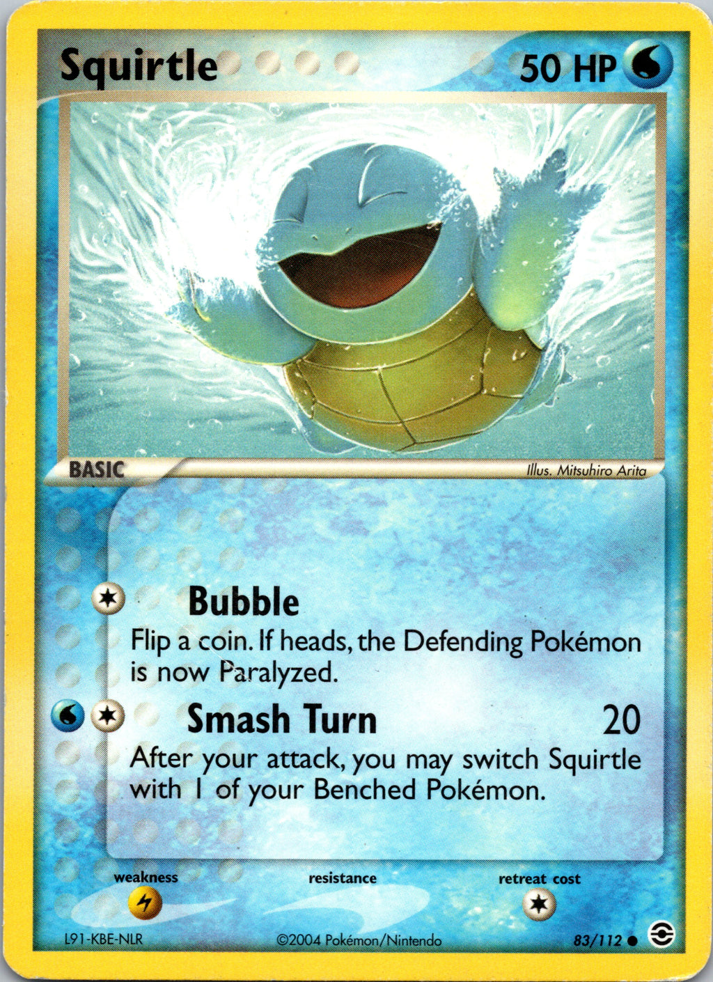Squirtle 83/112 – framsida på exemplaret