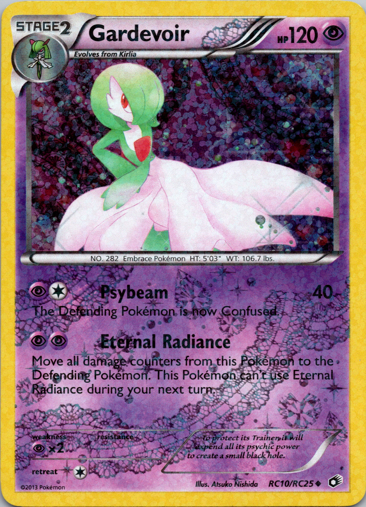 Gardevoir RC10 – framsida på exemplaret