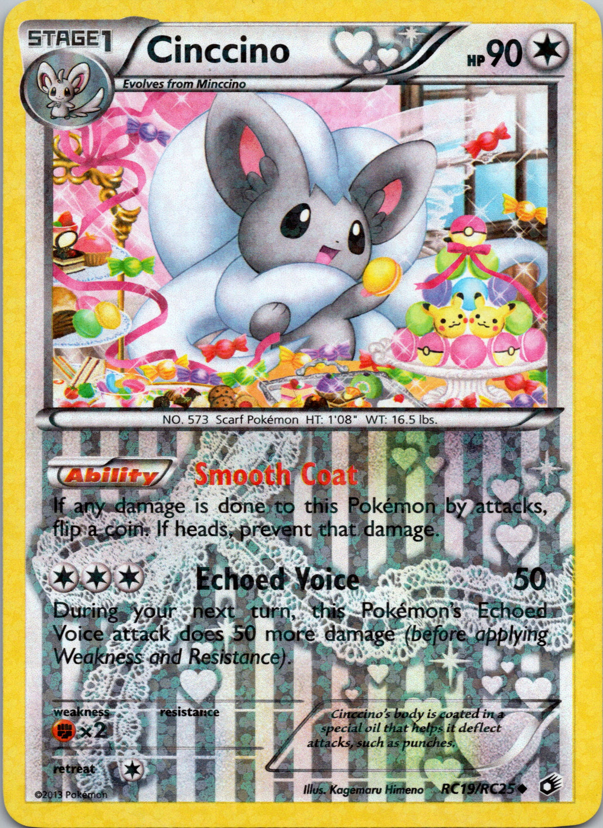 Cinccino RC19/RC25 – framsida på exemplaret