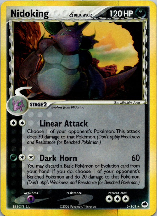 Nidoking δ 6/101 – framsida på exemplaret