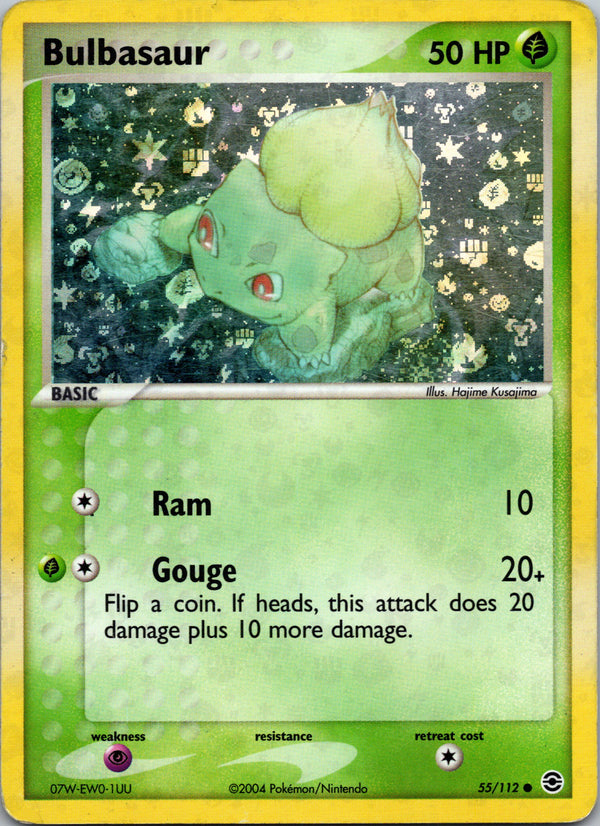 Bulbasaur 55/112 – framsida på exemplaret