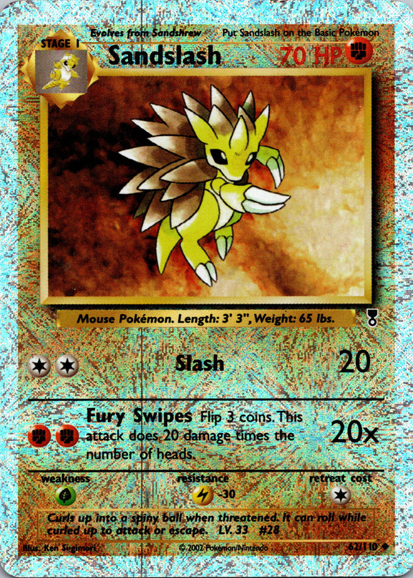 Sandslash 62/110 – framsida på exemplaret