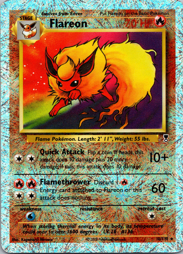 Flareon 10/110 – framsida på exemplaret