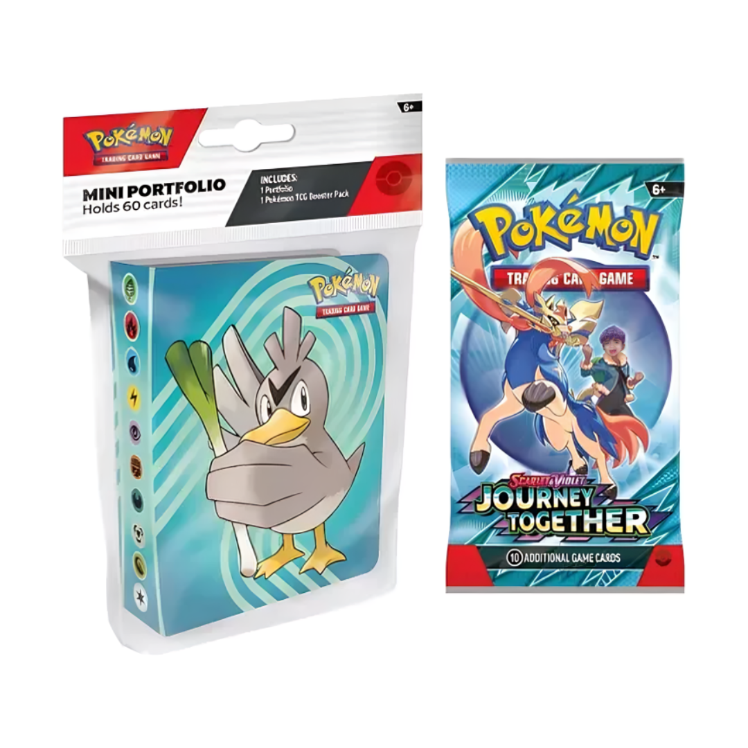 Pokémon TCG: Journey Together Booster pack + Mini portfolio