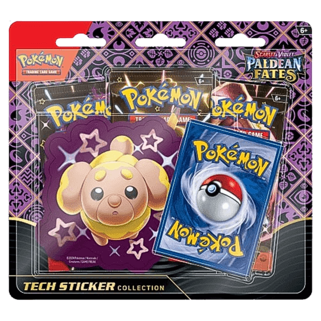 Paldean Fates SV4.5 3 Pack sticker blister Fidough