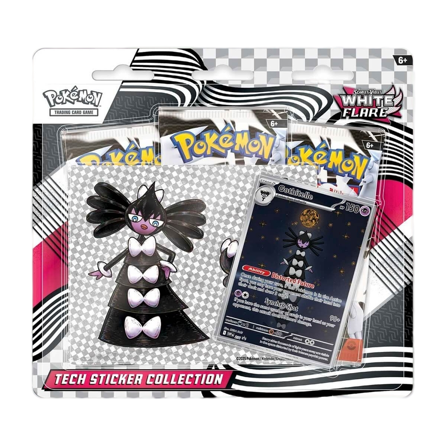 Pokémon TCG: Scarlet & Violet White Flare (Gothitelle) Tech Sticker Collection Blister
