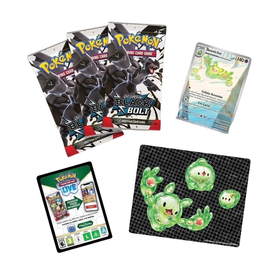 Pokémon TCG: Scarlet & Violet Black Bolt (Reuniclus) Tech Sticker Collection Blister