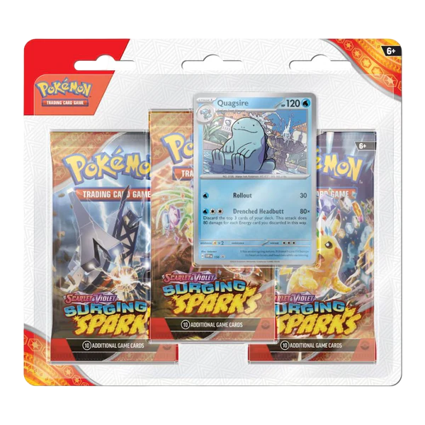 Surging Sparks SV8 3 Pack blister (Quagsire)