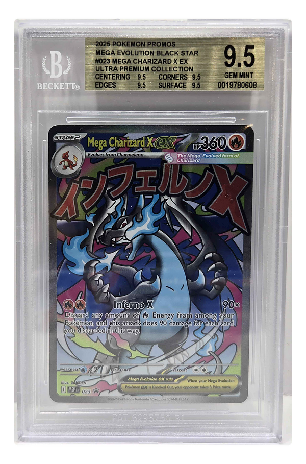 Mega Charizard X ex 023 – BGS 9.5 – framsida – 0019780608