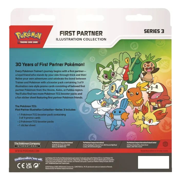 Pokémon TCG: First Partner Illustration Collection Series 3 – baksida