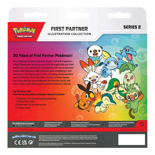 Pokémon TCG First Partner Illustration Collection Series 2 – baksida