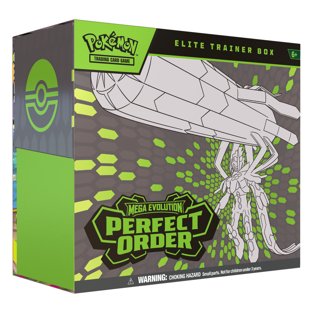 Pokémon TCG: Perfect Order M3 Elite trainer box – transparent produktbild