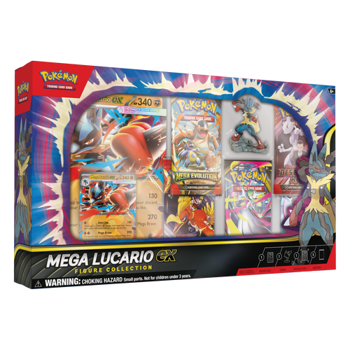 Pokémon TCG: Mega Lucario ex Figure Collection box – transparent produktbild