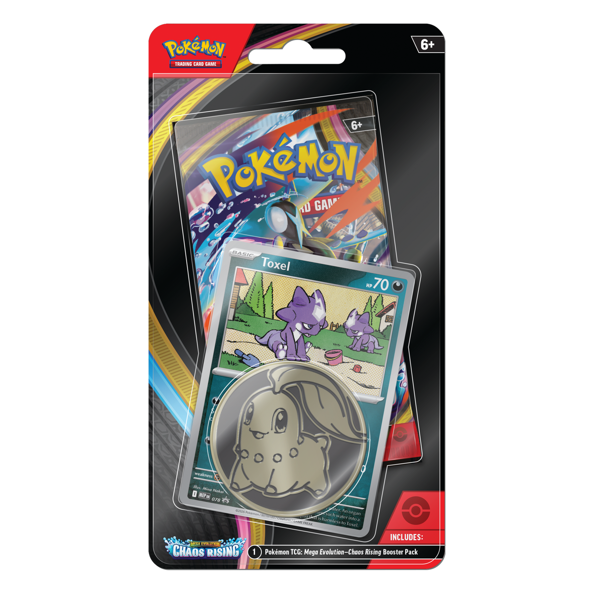Pokémon TCG: Chaos Rising M4 Blister (Toxel) – transparent produktbild