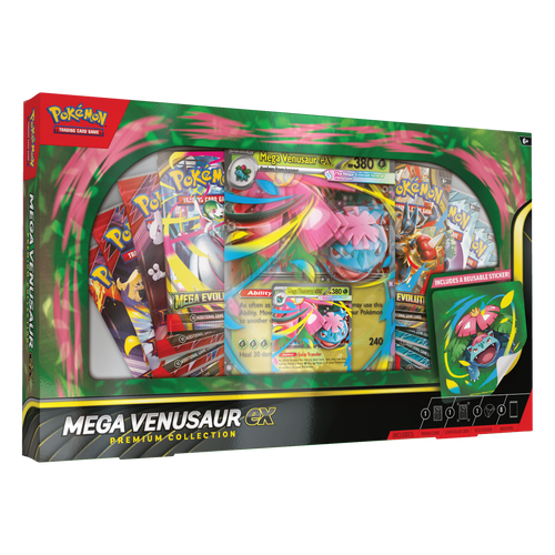 Pokémon TCG: Mega Venusaur ex box – transparent produktbild