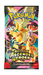 Pokémon Ascended Heroes M2.5 boosterpack – engelsk förpackning med Dragonite.