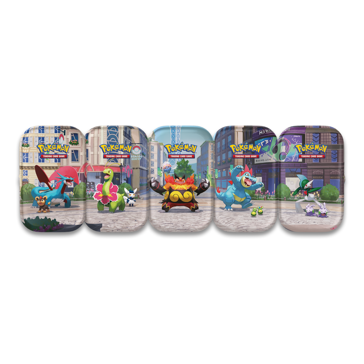 Pokémon TCG: 2026 Summer Lumiose City Mini Tin – transparent produktbild
