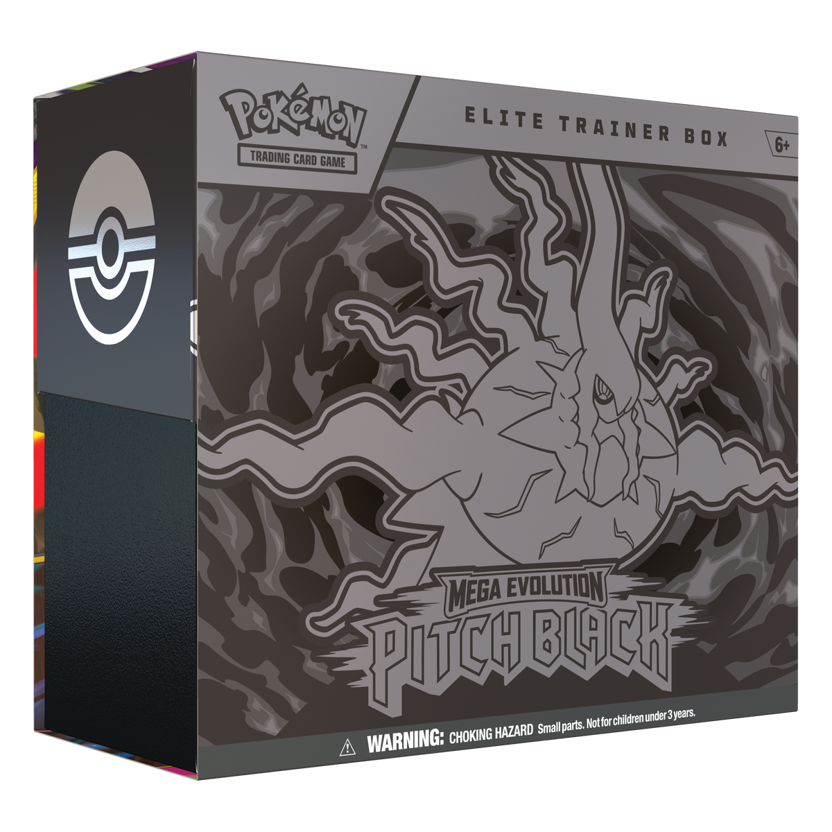 Pokémon TCG: Pitch Black M5 Elite trainer box – transparent produktbild