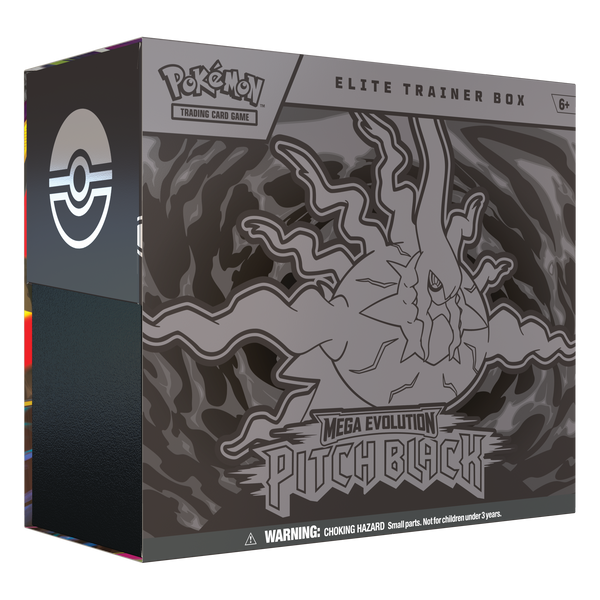 Pokémon TCG: Pitch Black M5 Elite trainer box – transparent produktbild