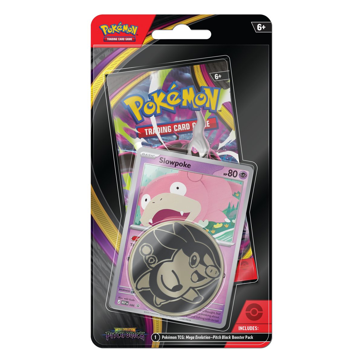 Pokémon TCG: Pitch Black M5 Blister (Slowpoke) – transparent produktbild