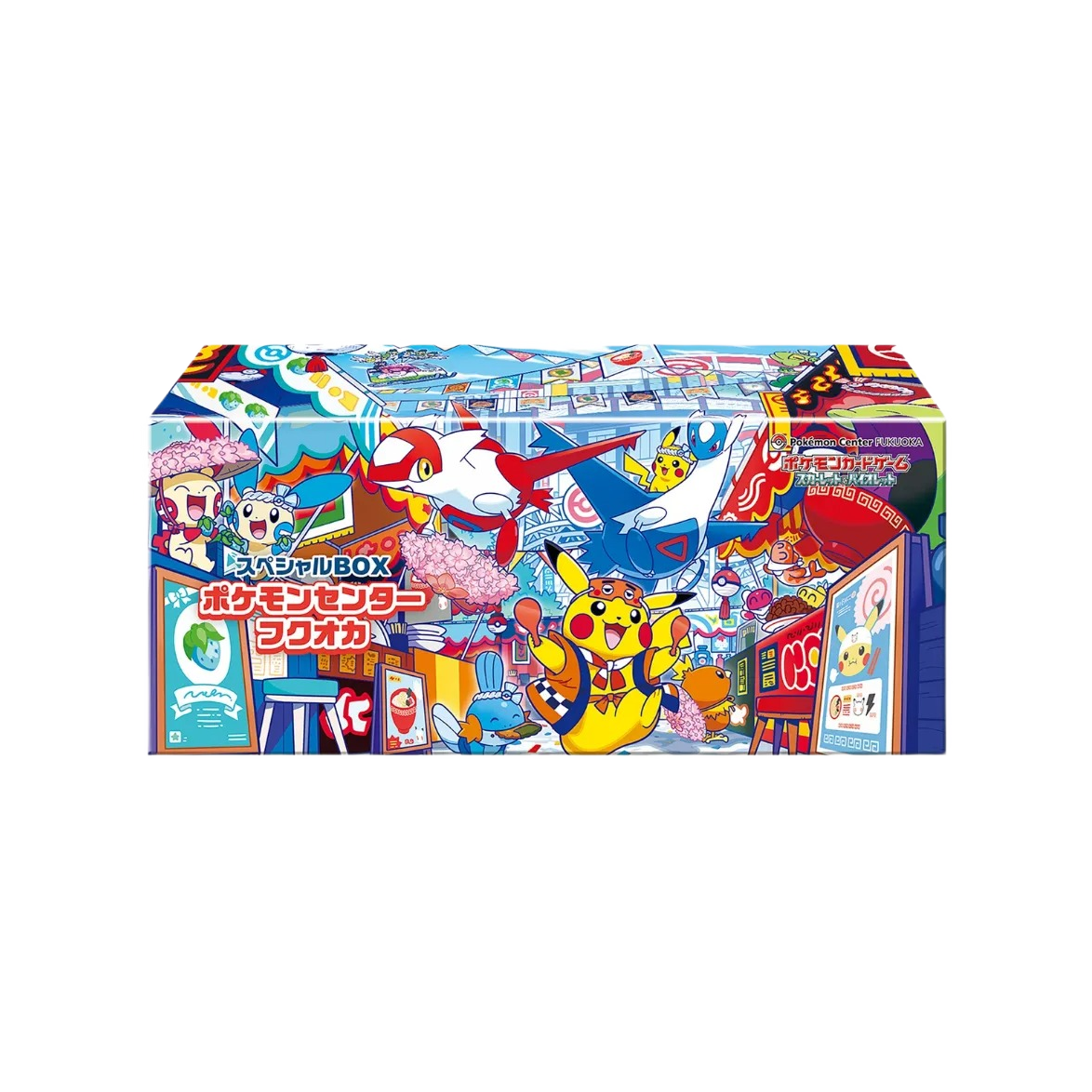 Pokémon TCG: Special Box Pokemon Center Fukuoka (Japansk) – transparent produktbild