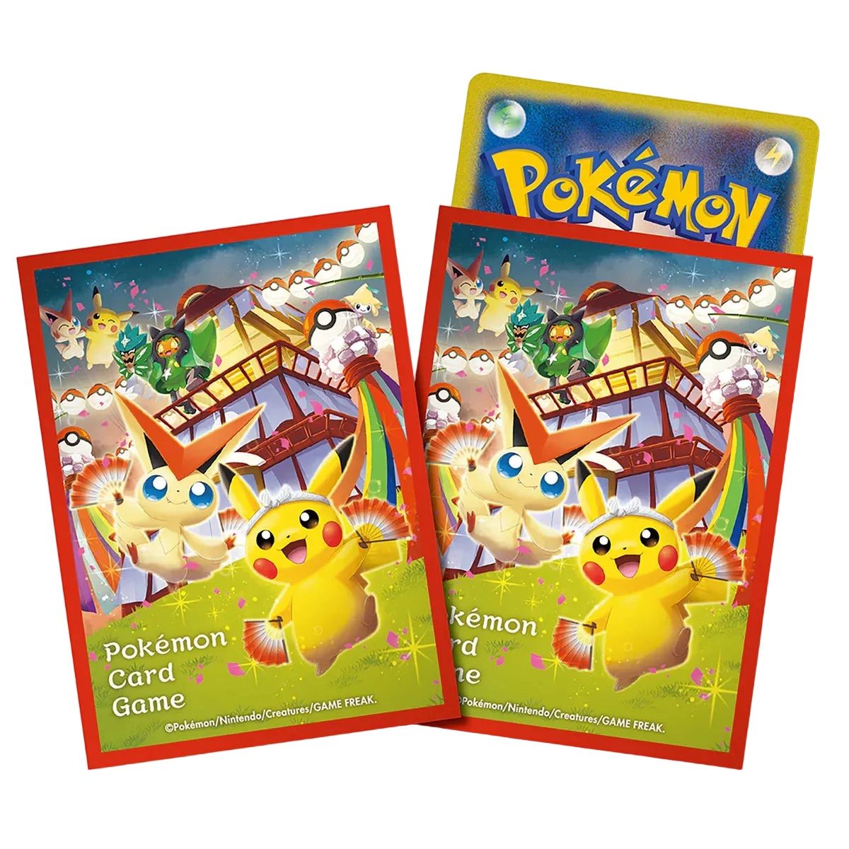Pokémon Sleeves: Pokémon Center Tohoku – Pikachu & Victini – 64 st