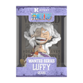 XXRAY One Piece Wanted Series Luffy Gear 5 – figur i lila förpackning.